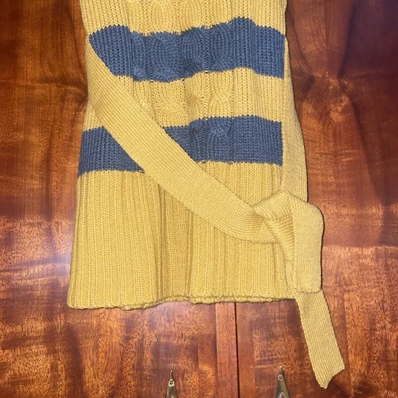 Cherrystix Girls Mustard Gray Stripe Knit Sweater Size S 4 NWT Fall Winter - Picture 7 of 11